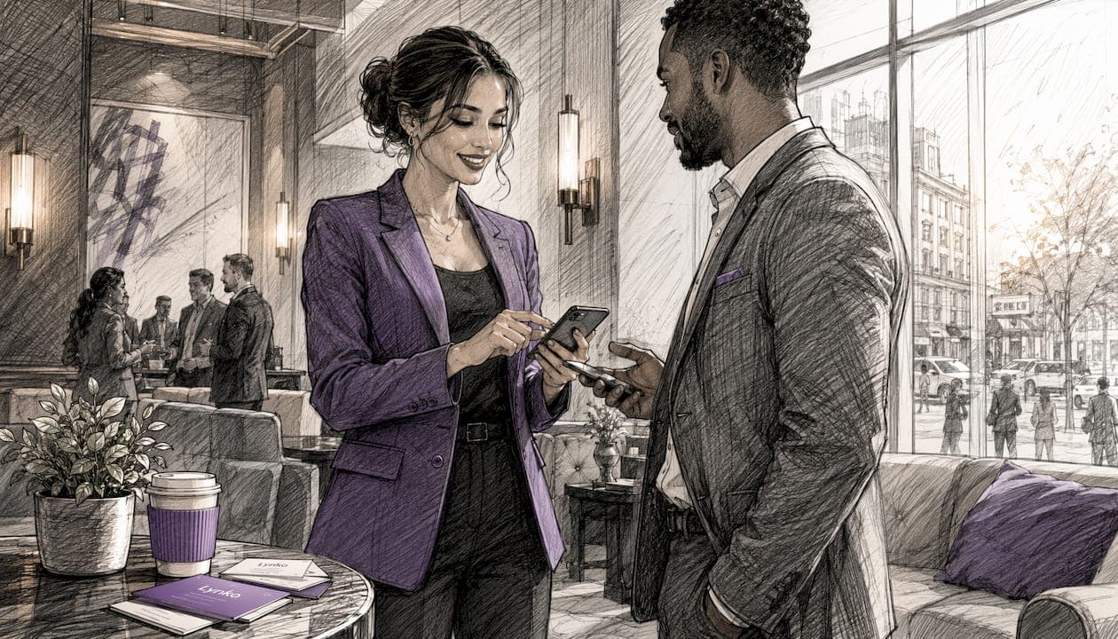 The role of instant contact sharing in professional networking
